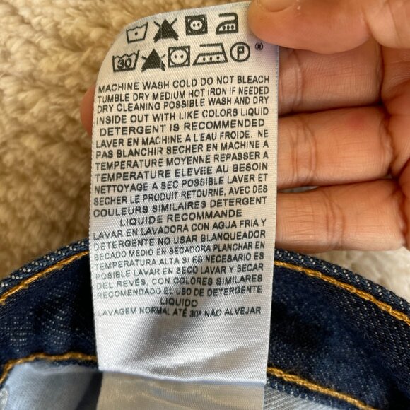 Levis 550 Jeans Mens 42x31 Relaxed Fit Blue Denim Jeans 100% Cotton - Picture 6 of 15